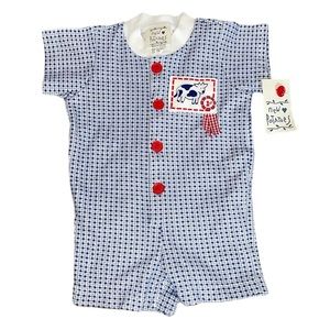 New Potatoes Vintage Boutique Cow Infant Romper